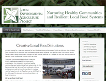 Tablet Screenshot of leapforlocalfood.org